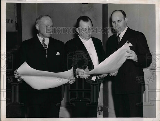 1937 Press Photo Detective Sergeant Batholomew J. Gofman & Patrick J. Corp - Historic Images