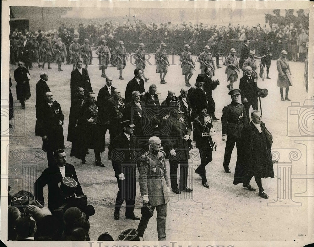 1929 Prince Of Wales at the Funeral for Marshall Foch  - Historic Images