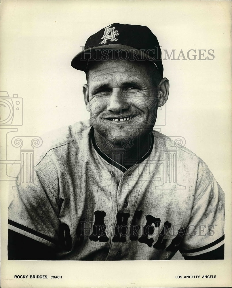 Los Angeles Angels Coach Ricky Bridges  - Historic Images