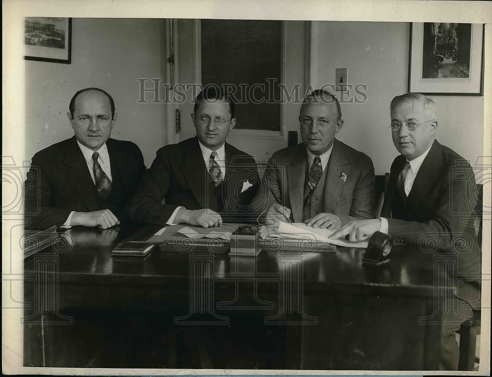 1928 Press Photo Louis Solomon, Irving Engel, Humbert Fugazy - nea54449 - Historic Images