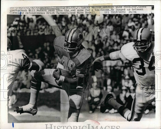 1970 Detroit Lions Larry Walton  - Historic Images