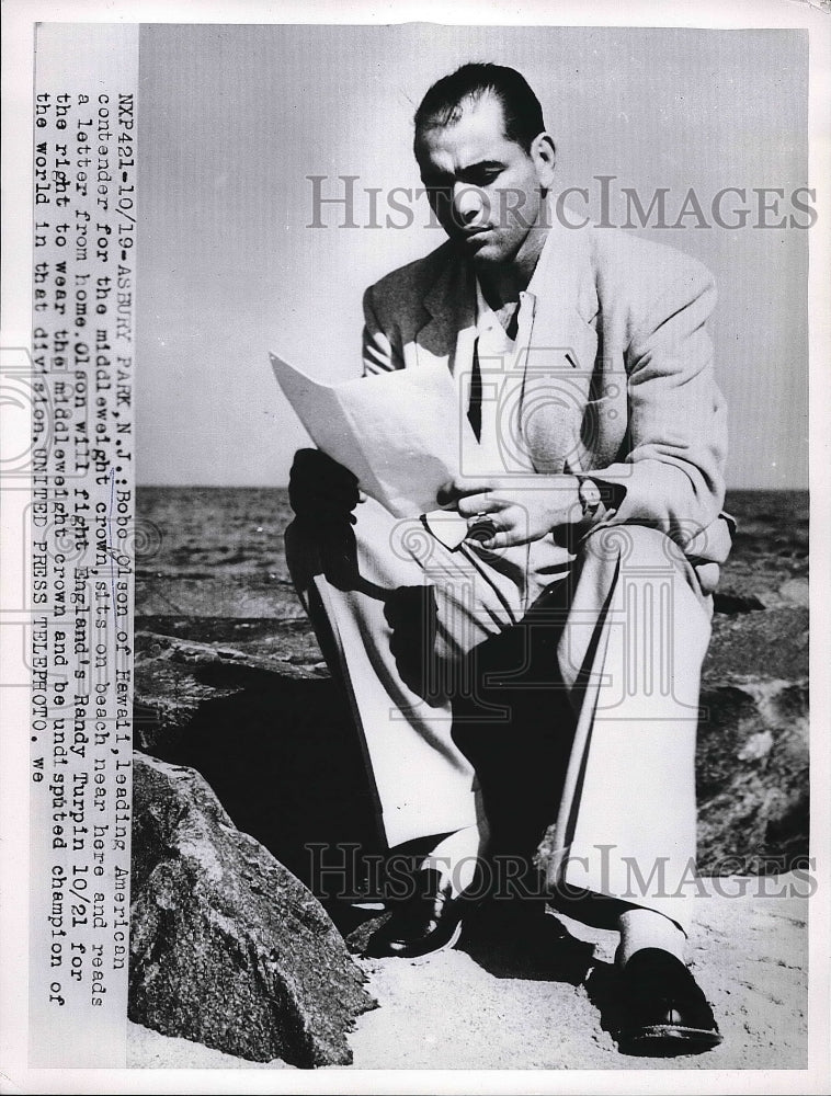 1953 Middleweight boxer Carl Bobo Olson  - Historic Images