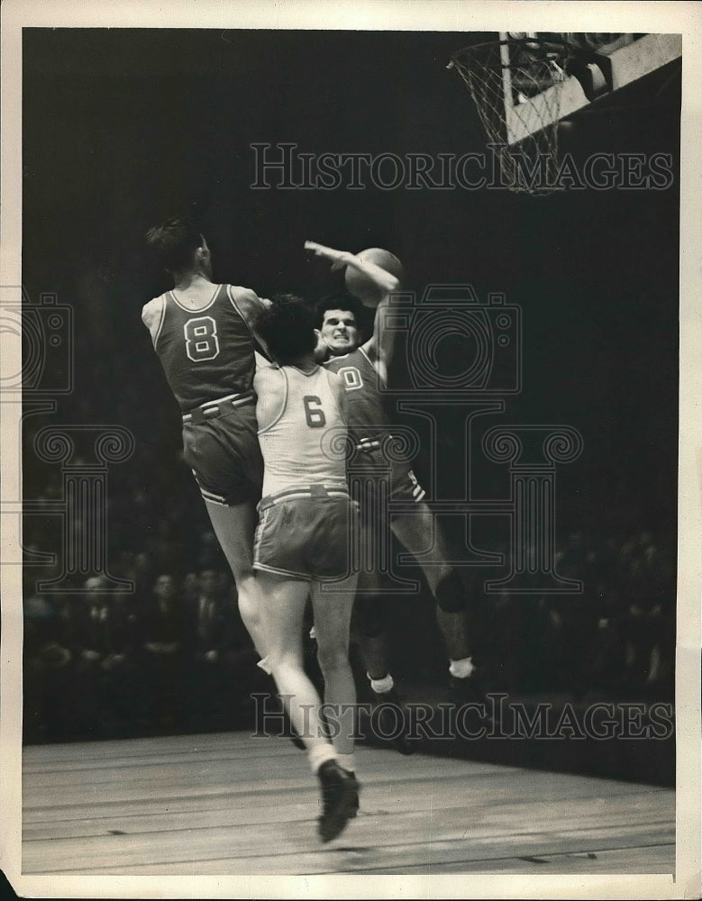 1940 John Ahearn Frank Halpin Howard Kahn Temple St John&#39;s Game - Historic Images