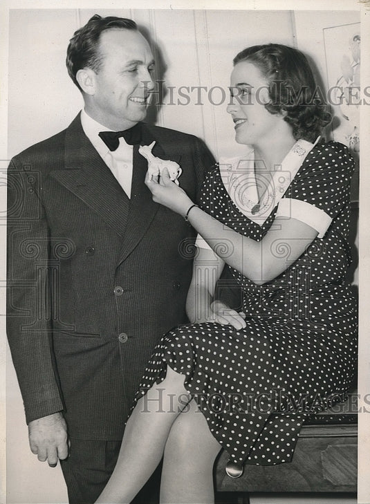 1940 Press Photo Ninta Forster Young Democrats Club Govee. D. Rivers - nea55433 - Historic Images
