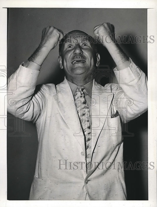 1941 Press Photo Rep William Sutphin Democrat New Jersey Changes Army Vote - Historic Images