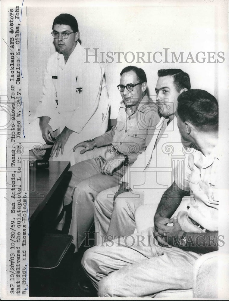 1959 Press Photo Spell Doctors James Daly, Charles Gibbs, John Boldt - nea55573 - Historic Images