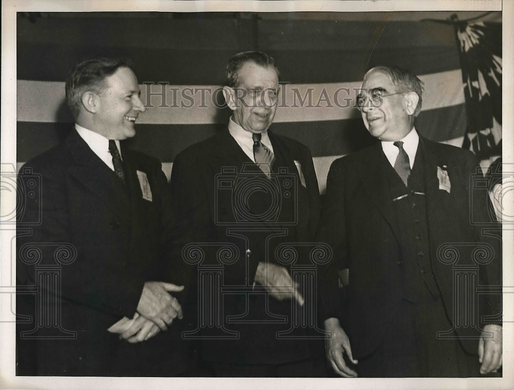 1938 Press Photo Three Men Talking - nea55593 - Historic Images