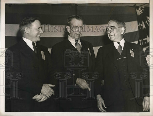 1938 Press Photo Three Men Talking - nea55593 - Historic Images