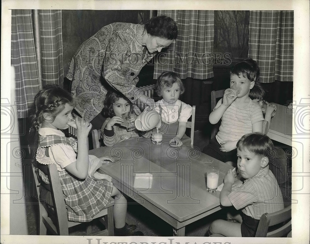 1943 Children at the Grumman Freeport childcare center  - Historic Images