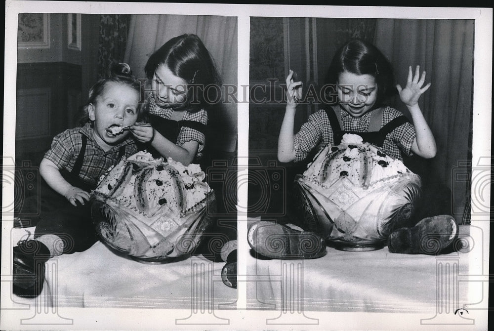1956 Press Photo Hungarian refugees Agnes and Attila - nea55630 - Historic Images