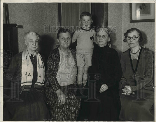 1932 Press Photo Donald nair Cecil, Mrs. Mary Nair, Mrs. Etta Thomas, Altha - Historic Images