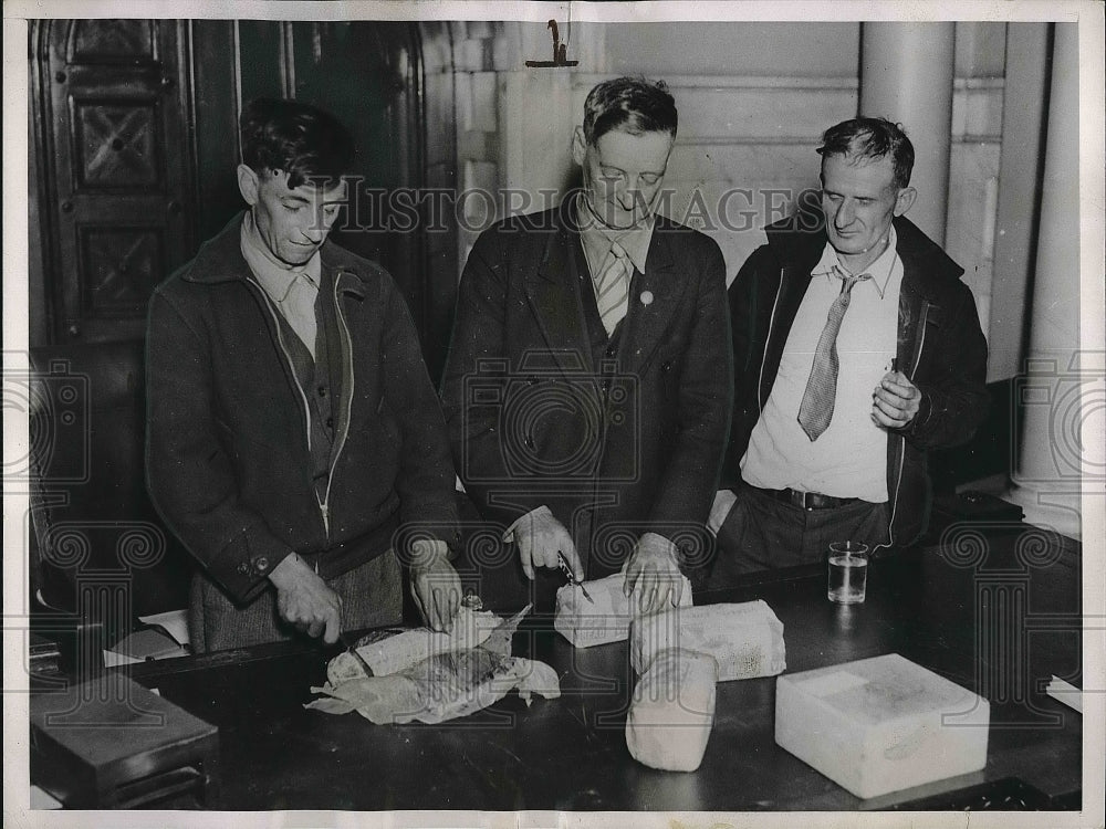 1936 Press Photo Thomas Craddock William Brown William Schroeder - Historic Images