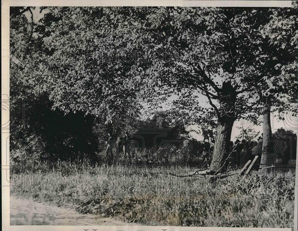 1939 Location where the body of George Hall was found  - Historic Images