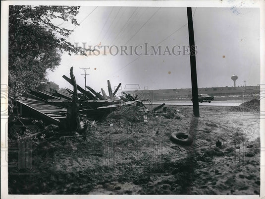 1957 Collapsed Twinsburg School House  - Historic Images
