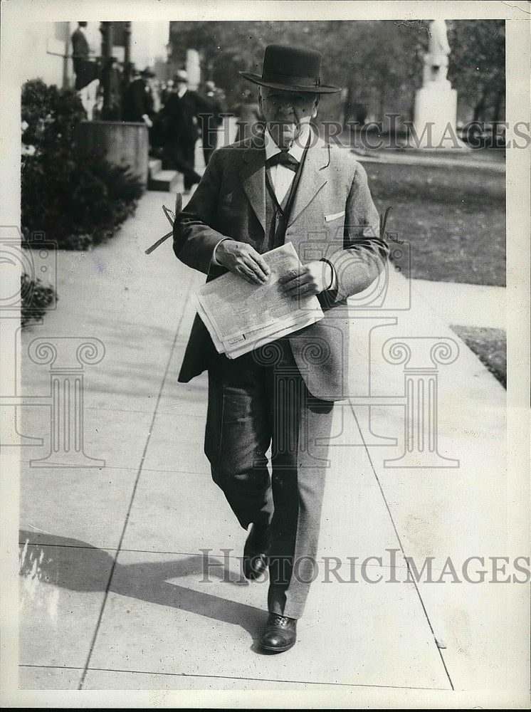 1929 Press Photo Josephus Daniels Leaves Albert Falls Trial - nea56098 - Historic Images