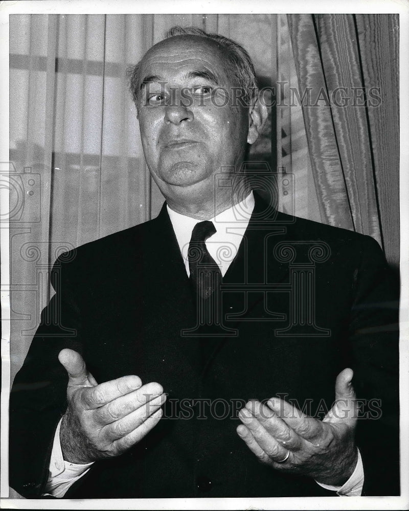 1969 Socialist Gaston Daffarre to run for French President - Historic Images
