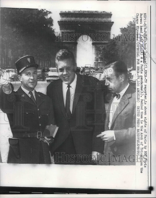 1957 Reporter Jack Latham and Leif Eid  - Historic Images
