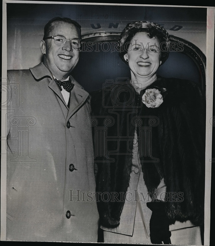 1958 Randolph Crosley with his wife  - Historic Images