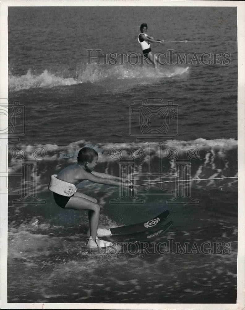 Nancy Schniring Water Skiing  - Historic Images