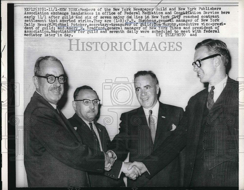 1960 P.B. Stephens, M. Michael Potoker, Tom Murphy, and Amory H. - Historic Images
