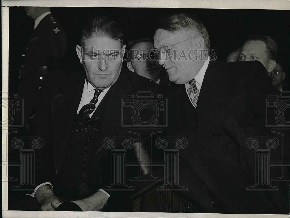 1940 Press Photo Gov John Stelle and Edward Hughes - nea56395 - Historic Images