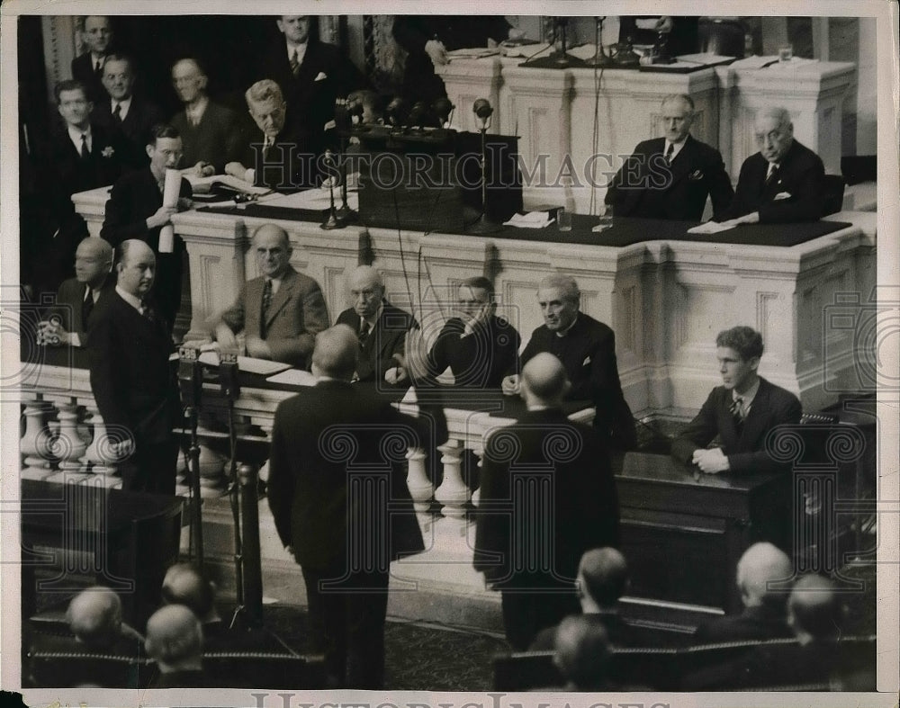 1937 Press Photo Rep. Bertrand Snell, Rep. Arthur B. Jenks - nea56407 - Historic Images