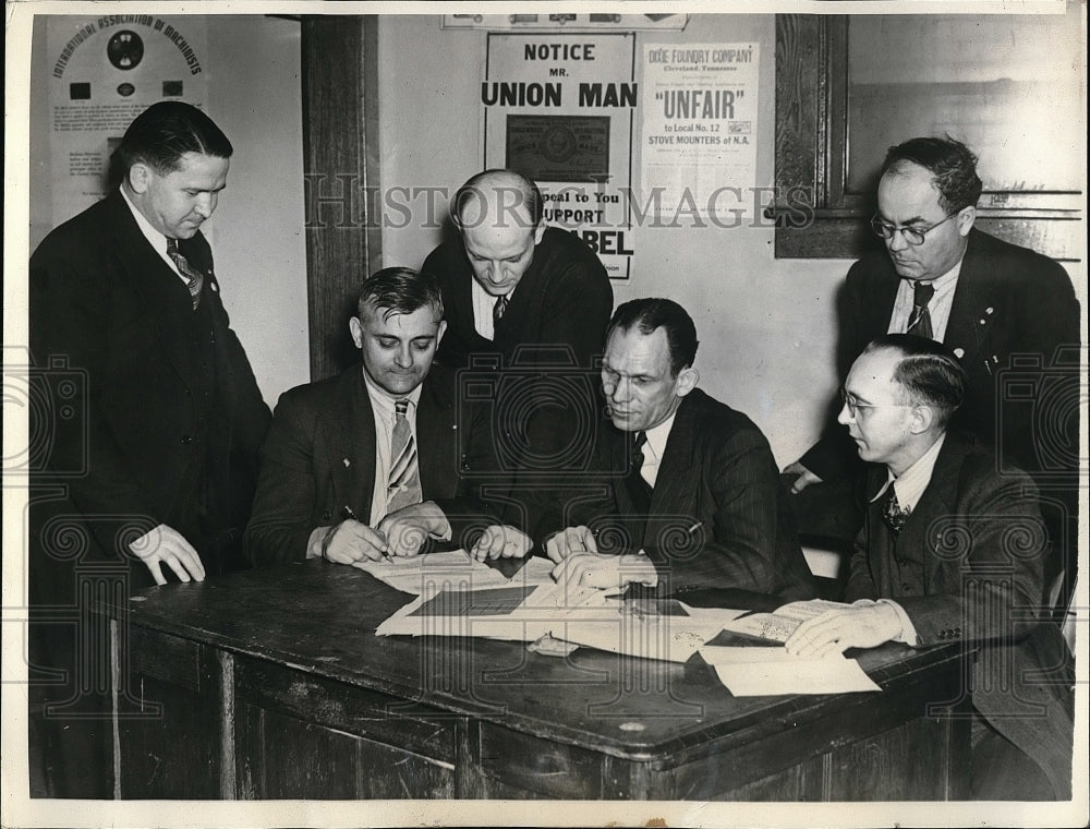 1940 Press Photo C. H. Schrock, Leslie Towner, S. B. Hartman, J. B. Reed - Historic Images