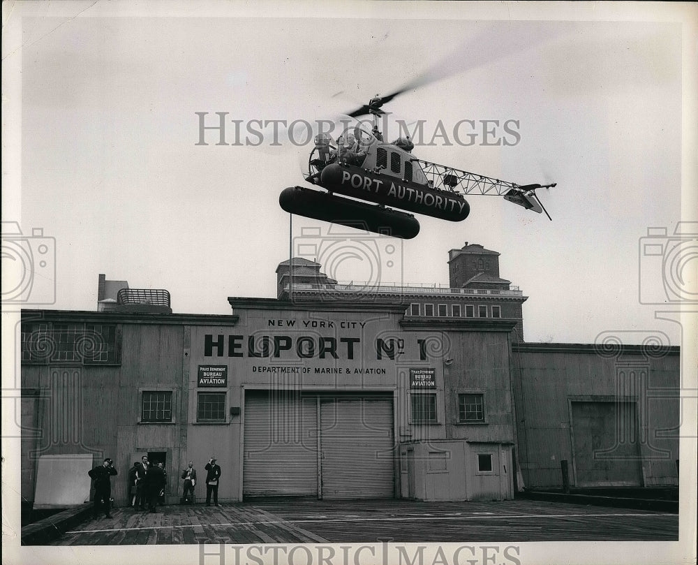 1951 Press Photo Pier 41 Heliported leased to P.A. By City - Historic Images
