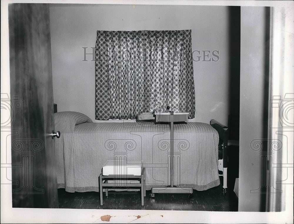 1962 View Of Single Room At Bradley Rd. Hospital  - Historic Images