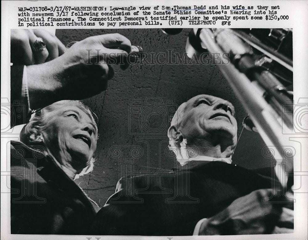 1967 Press Photo Senator Thomas Dodd and wife - nea56563 - Historic Images