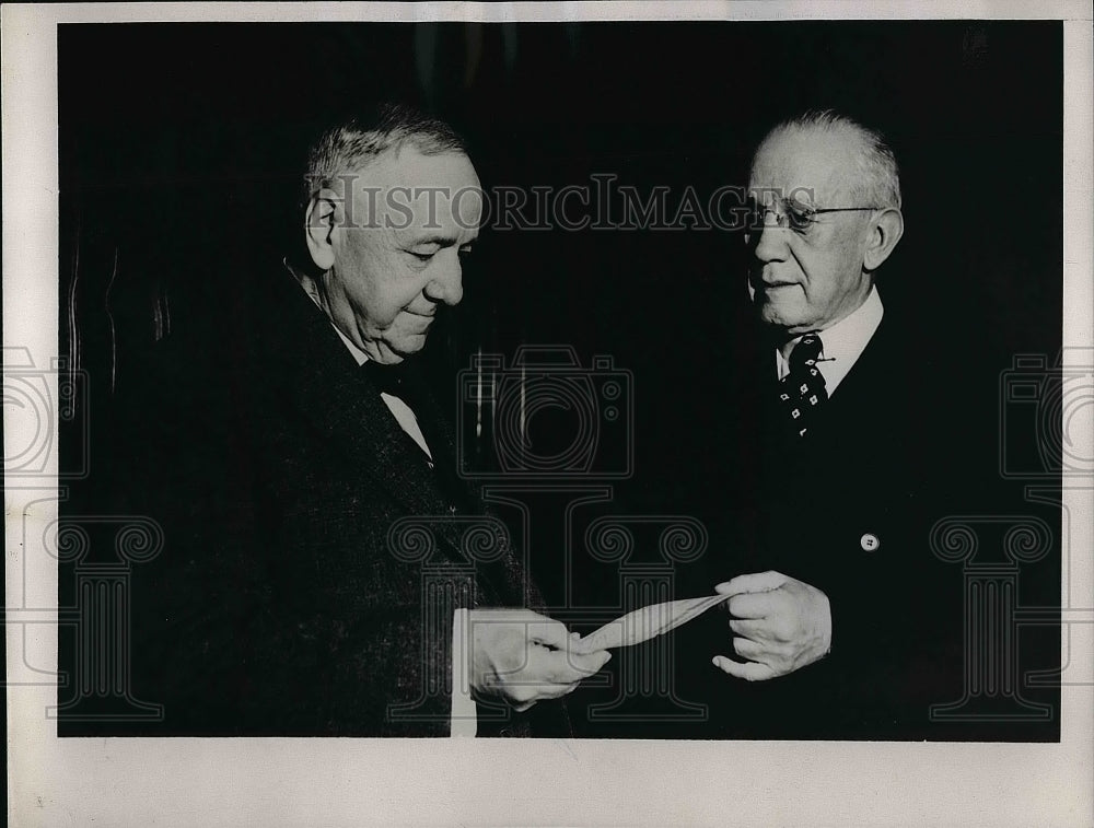 1939 US Ambassador Josephus Daniels &amp; Foreign Minister Equardo Ray - Historic Images