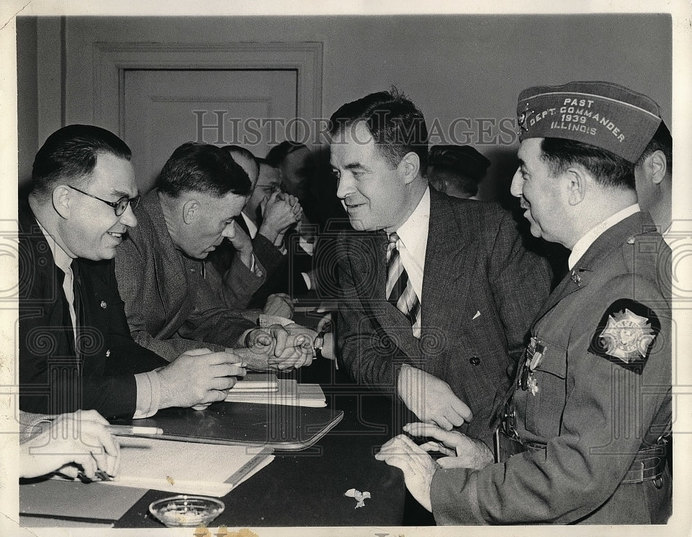 1941 V.F.W. Chief Earl Southard,Alex Miller During Court Martial - Historic Images
