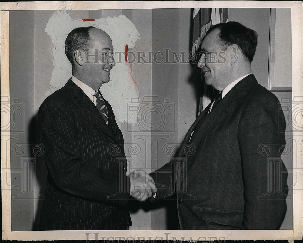 1950 General James P.S. Devereaux & Floor Leader Joseph P. Bolton - Historic Images