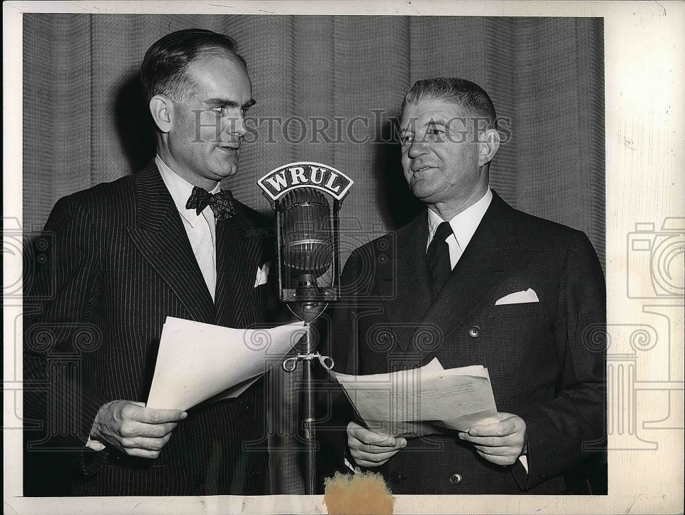 1945 Hugh Baillie President of United Pres &amp; Dr Rennington Haile - Historic Images