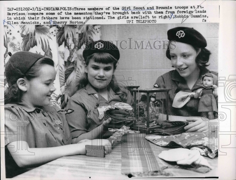 1959 Girl Scouts Brownie Troop at Ft Harrison  - Historic Images