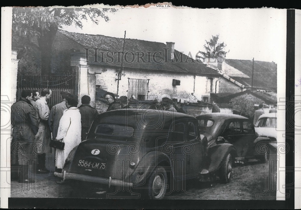 1958 Gen. Charles de Gaulle at his home  - Historic Images