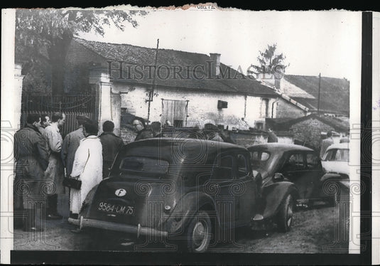 1958 Gen. Charles de Gaulle at his home  - Historic Images