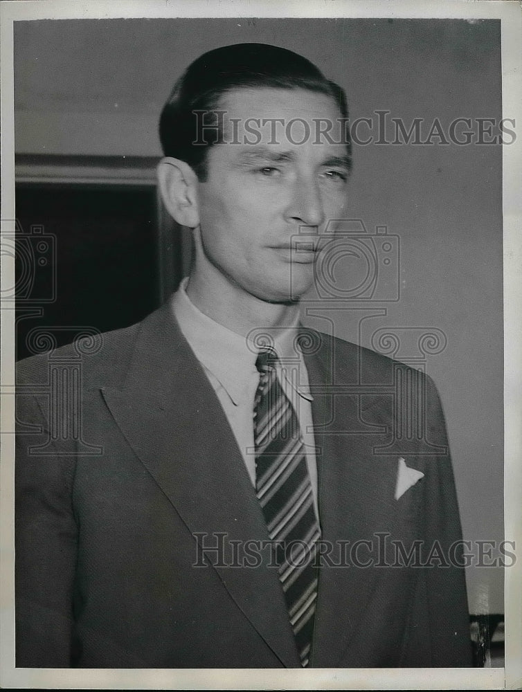 1943 Count Alfred De Marigny at trial  - Historic Images