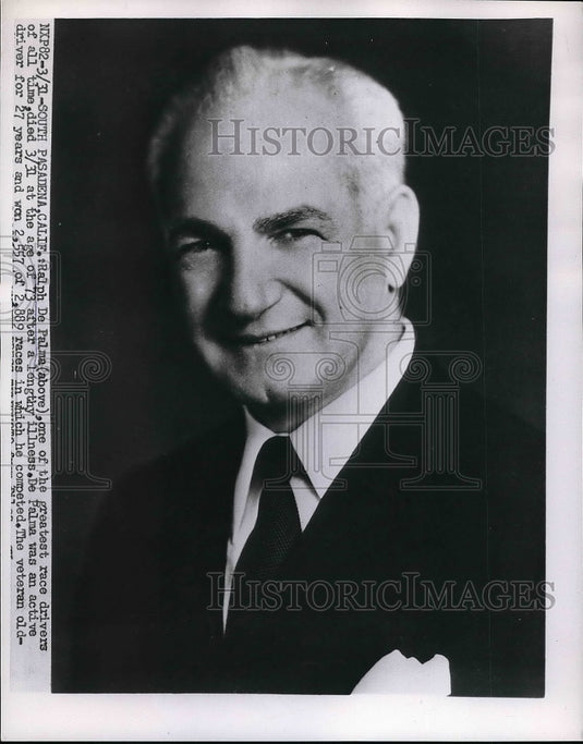 1956 Race car driver Robert De Palma  - Historic Images