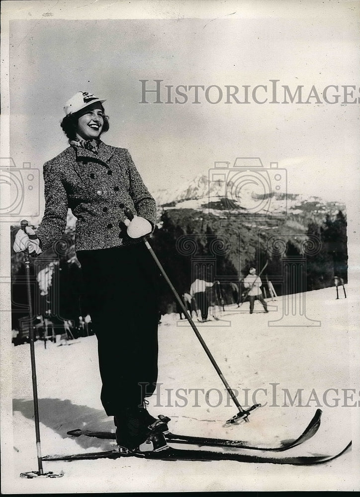 1938 Press Photo Barbara Douglas Daughter to Famous Aircraft Manufacture - Historic Images