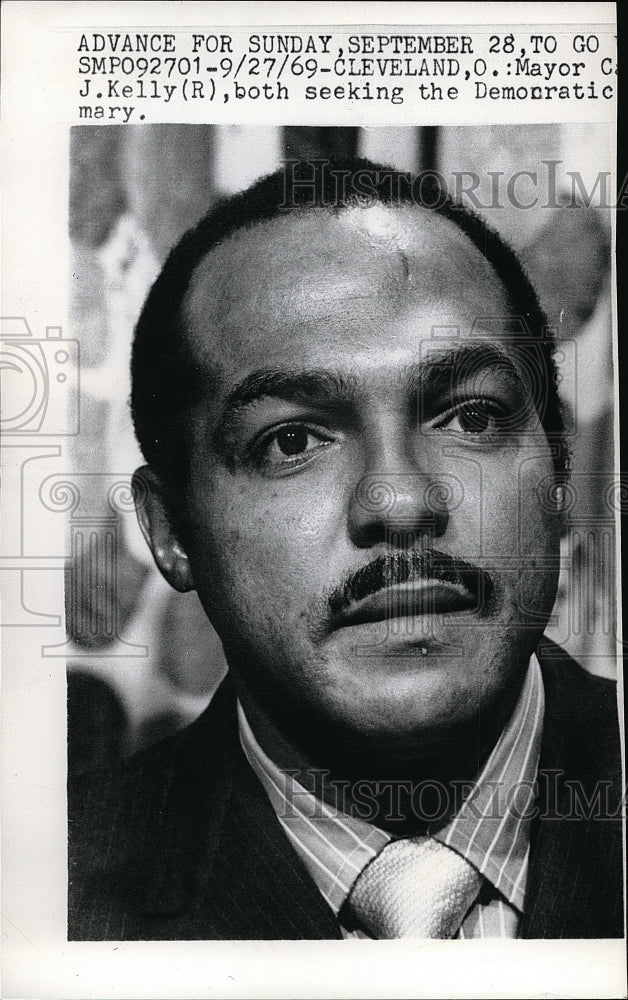 1969 Mayor Carl Stokes in Cleveland Ohio  - Historic Images