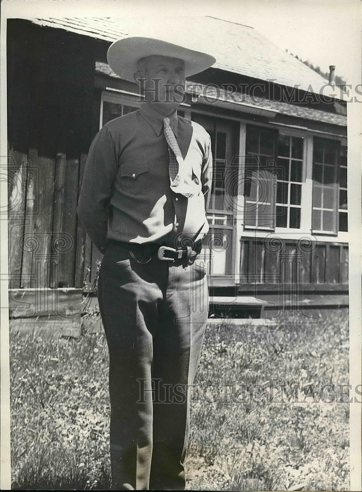 1936 Spotsford Stalin manager of the McGraw Ranch  - Historic Images