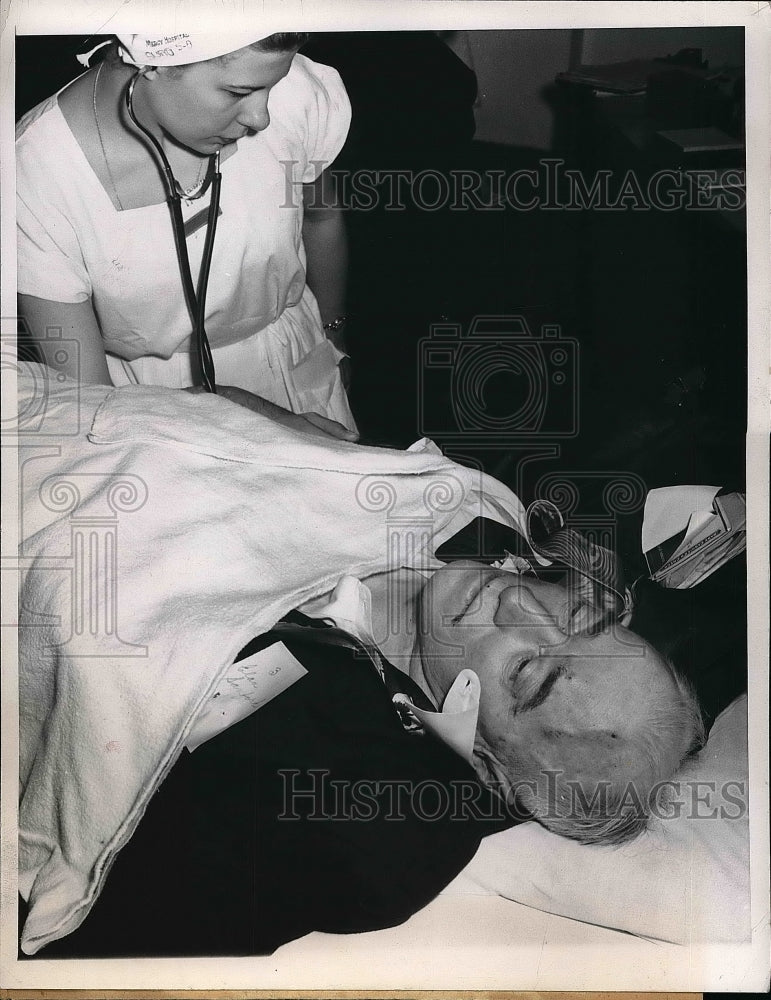 1949 Elan Sanford in Mercy Hospital  - Historic Images