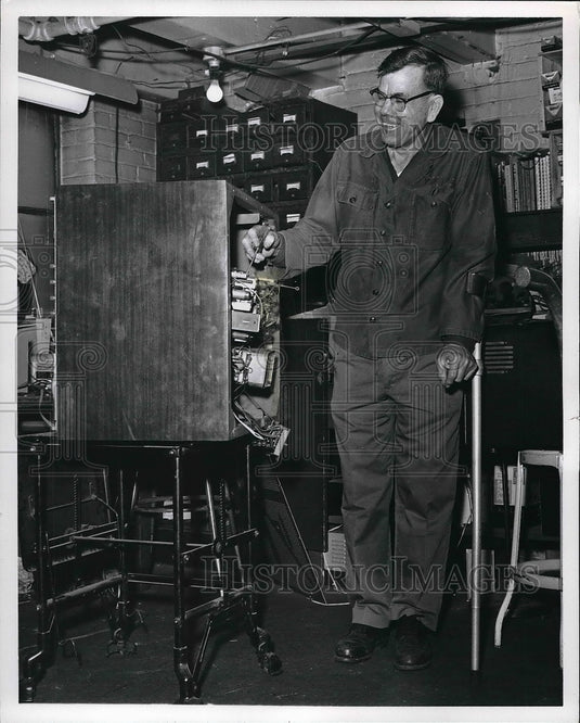 1966 Goodwill electrical repair department  - Historic Images