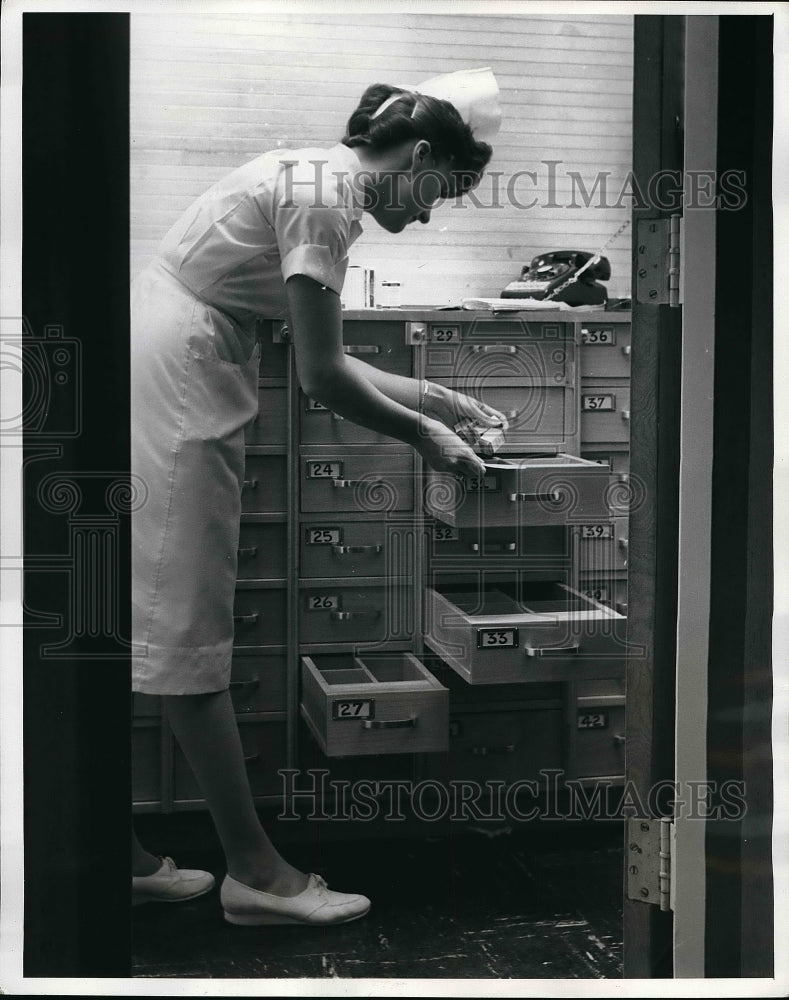 1961 Pharmacy at Montefiore Hospital in Bronx New York  - Historic Images