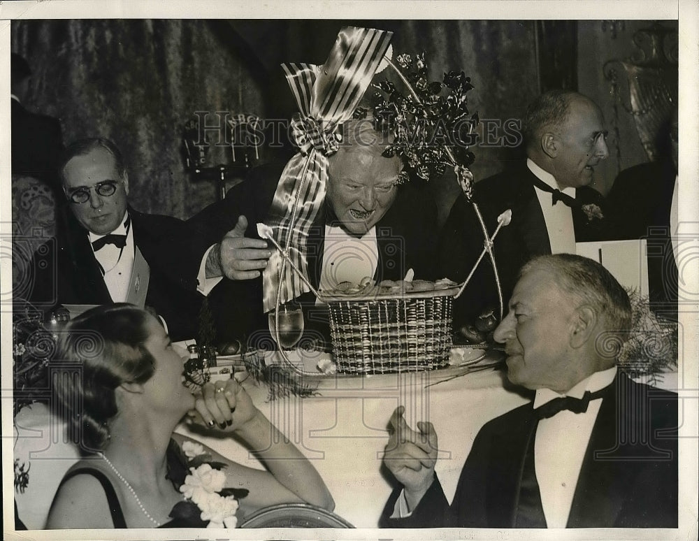 1936 Press Photo VP Garner, Charles Michelson, Bruce Kraemer, Henry Morgenthau - Historic Images