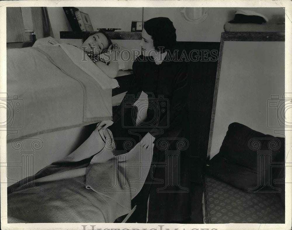 1938 Press Photo House of the Richardsons and their beds - Historic Images