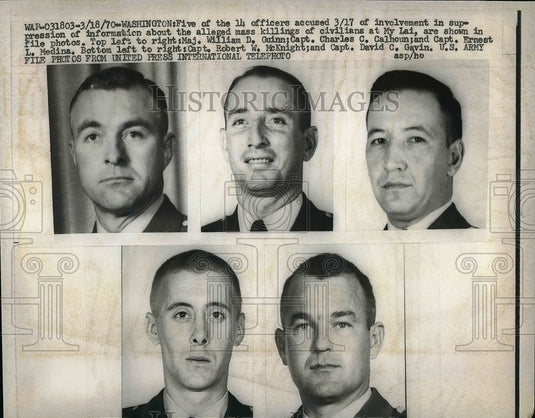 1970 Capt.Robert McKnight,David Gavin,William Guinn,Charles Calhoun - Historic Images