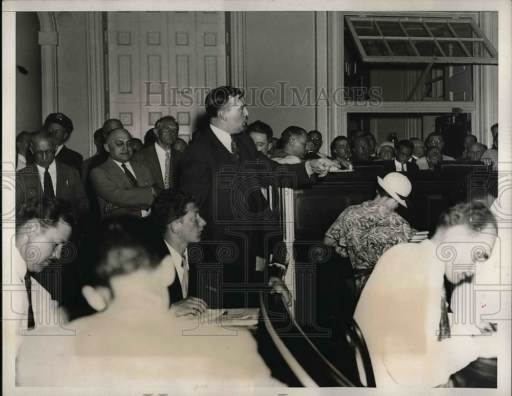 1933 Daniel A. Drew of Retail Delivery Assoc., Auto Tax Hearing - Historic Images