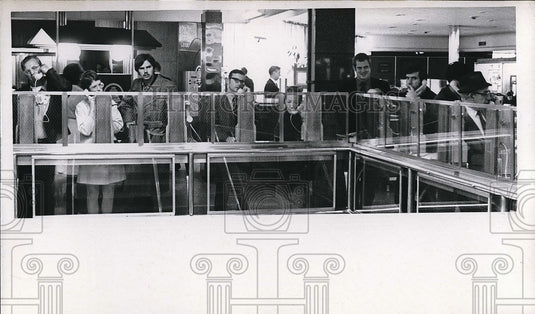 1970 Press Photo Line of phone booths at airport - nea57312-Historic Images